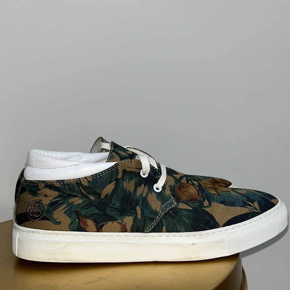 Stussy Garden x Be Positive Camo Chukka Shoes Size 44